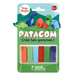 Gomme à modeler Patagom Kit Dinosaures 6 x 25 g