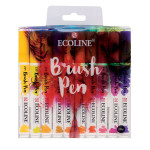 Feutre pinceau Ecoline Brush Pen encre Aquarelle Pochette 10 feutres