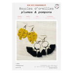 Kit DIY Boucles d'oreilles plume & nuds