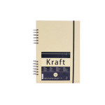 Carnet de croquis Kraft spiralé 120g/m² A5 20 feuilles