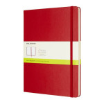 Carnet blanc rigide Scarlet 19 x 25 cm