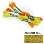 DMC 117 mouliné, fils à broder - couleur 832