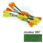 DMC 117 mouliné, fils à broder - couleur 987