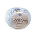 Laine 100% Baby - 50 g - bleu layette