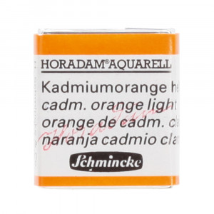 Peinture aquarelle Horadam demi-godet extra-fine - 227 - Orange de cadmium clair