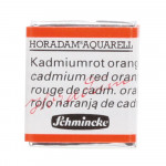 Peinture aquarelle Horadam demi-godet extra-fine - 348 - Rouge de cadmium orange