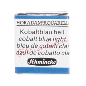 Peinture aquarelle Horadam demi-godet extra-fine - 487 - Bleu de cobalt clair