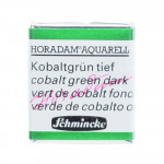 Peinture aquarelle Horadam demi-godet extra-fine - 533 - Vert de cobalt foncé