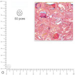 Facettes dépolies - Quartz rose - 6 mm x 50 pces