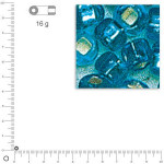 Perles de rocaille 2,6 mm garniture argent - Turquoise