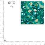Perles de rocaille 2,6 mm garniture argent - Jade