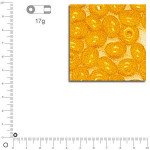 Rocailles opaques - Jaune - Ø 2,6 mm x 17 g