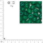Rocailles opaques - Vert - Ø 2,6 mm x 17 g