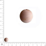 Perles en bois - Ø 10 mm x 100 pces