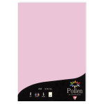 Papier faire part Pollen A4 210g par 25 couleurs variées - Rose Dragée