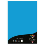 Feuille faire part Pollen 120g 210 x 297mm par 50 - Bleu Turquoise