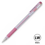 Hybrid gel Grip Roller encre gel Pastel - Blanc