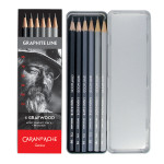 CRAYON GRAPHITE BTE METAL 6 DURETES