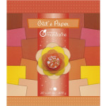 Papier pailleté Glit's Paper 18 nuances de rouge - orange 200 g/m²