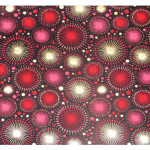 Papier Indien 50 x 70 cm 120 g/m² Artifices Noir, Rouge & Or