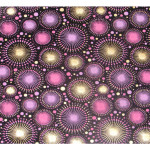Papier Indien 50 x 70 cm 120 g/m² Artifices Noir, Violet & Or