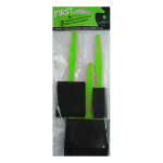 Pinceau mousse noire Lot de 3 pièces