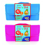Trousse de coloriage Stick'N Color Feutres + Autocollants