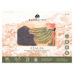 Bloc papier aquarelle 300 g/m² Grain fin Italia Blanc naturel - Magnani 1404 - 12 x 23 cm