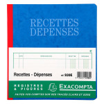 Carnet Recettes-Dépenses 80 p 21 x 19 cm