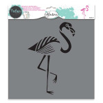 Pochoir textile Flamand Rose - 28 x 28 cm